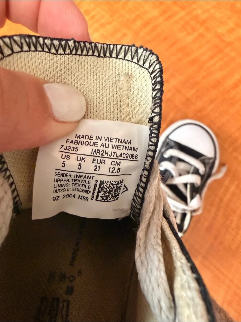 Converse Kids Black and White Canvas Low-Top Sneakers